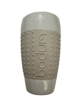 Bodum Pavina Beige Grip Porcelain Travel Tumbler Mugs Textured Grip 0.5L 2pcs